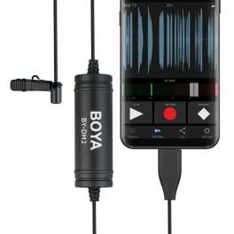 Микрофон петличный для смартфонов и планшетов BOYA BY-DM2