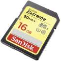 Карта памяти 16GB SDHC Class 10 Sandisk Extreme 90 mb/s