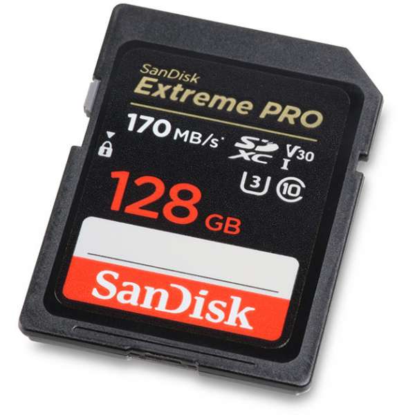 Карта памяти sandisk sdxc 128gb extreme pro uhs i v30 u3